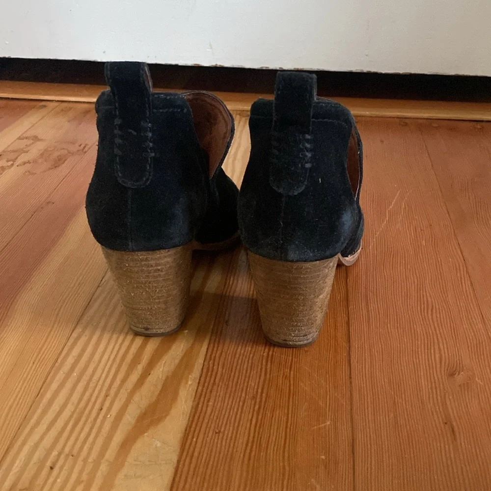 Jeffrey Campbell Black Suede Split Shaft‎ Booties 6